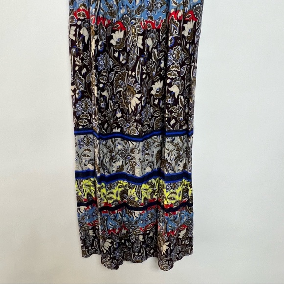 Anthropologie One September Cosima Dress Boho Scarf Print Midi Loose Medium - Picture 8 of 11